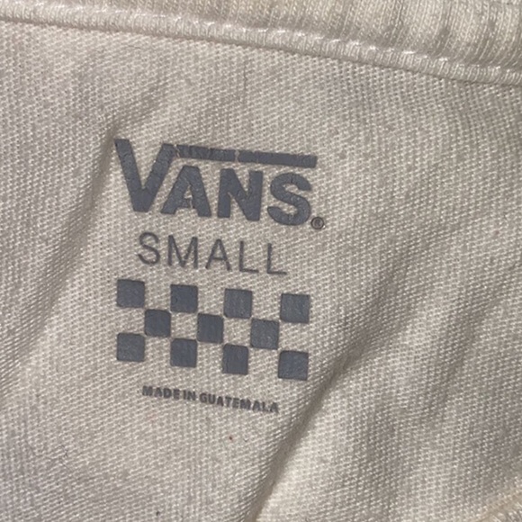Vans White Long Sleeve Tee Shirt - Picture 2 of 2